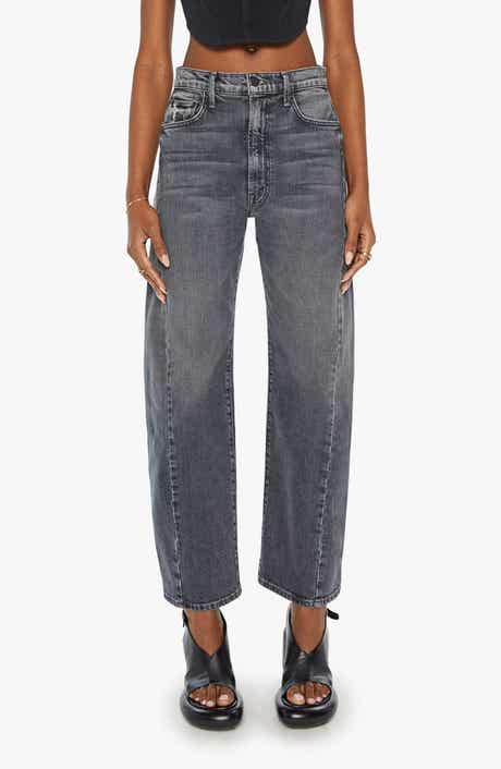 MOTHER The Half Pipe Flood High Waist Ankle Wide Leg Jeans
