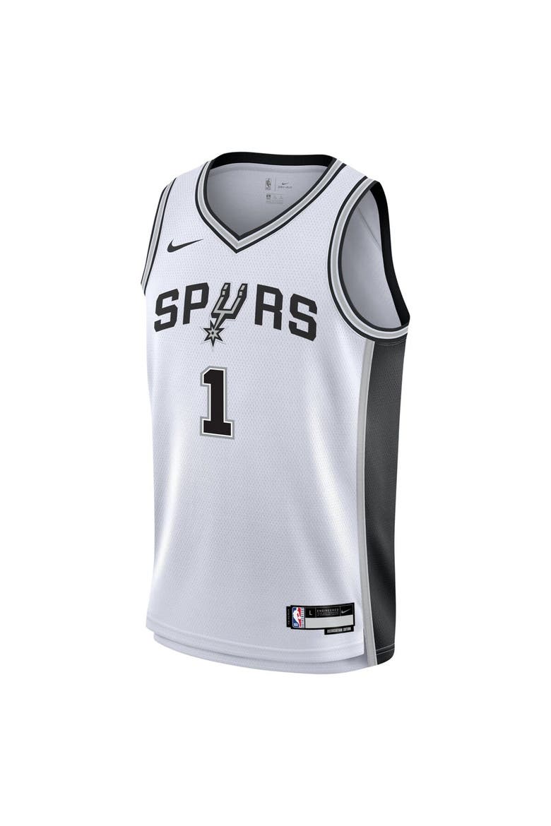 Youth Nike Victor Wembanyama White San Antonio Spurs Swingman Jersey - Association Edition, Alternate, color, White