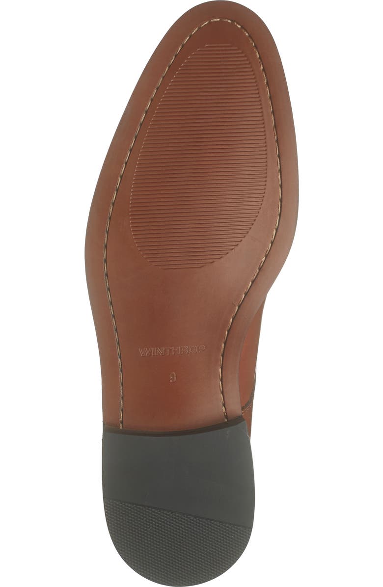 WINTHROP Parklane Suede Double Monk Strap Shoe, Alternate, color, Cognac