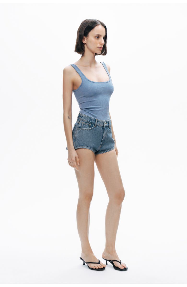 Nocturne Mini Denim Shorts, Alternate, color, 