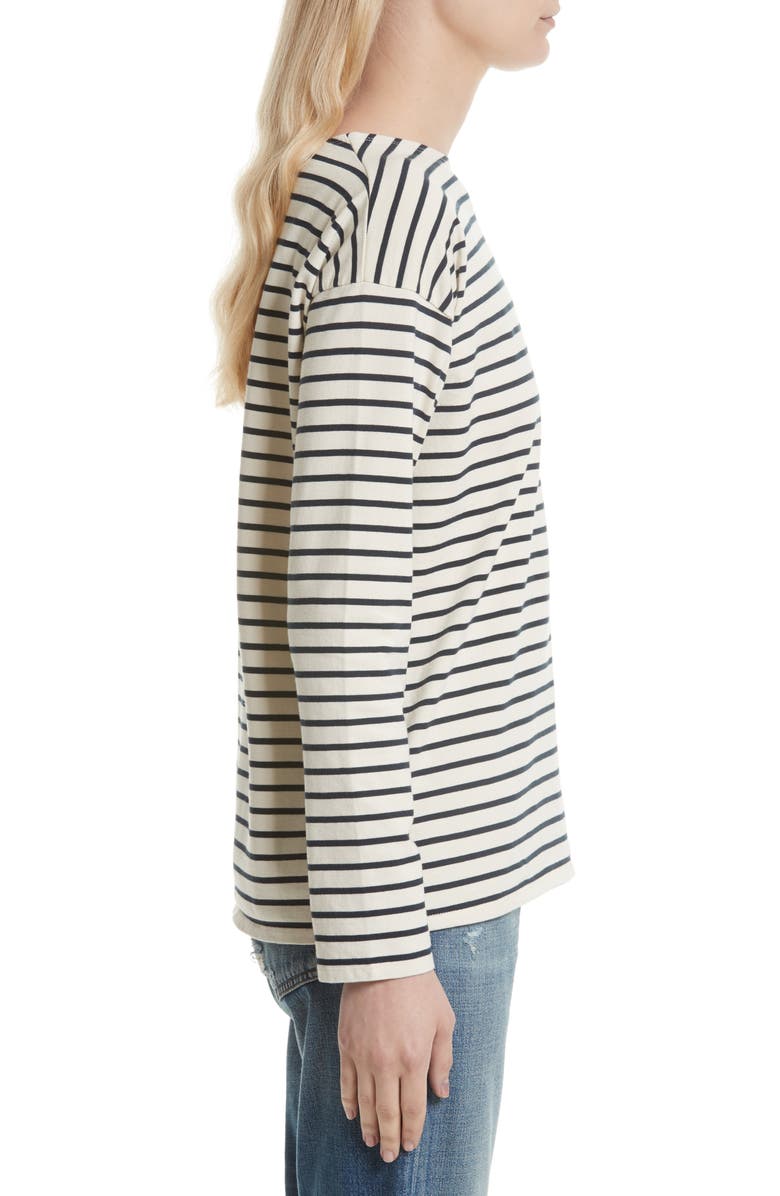 Kule The Boyfriend Stripe Cotton Tee, Alternate, color,