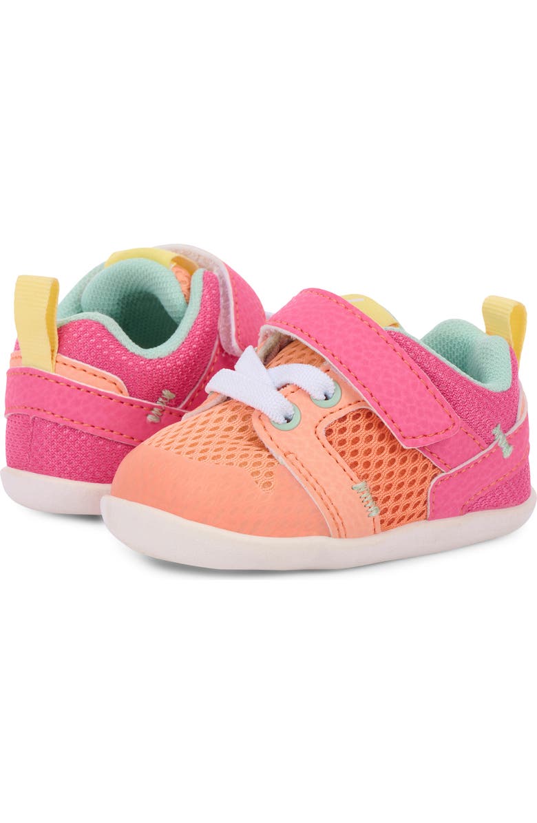 See Kai Run Mini Viento Sneaker, Alternate, color, Peach/ Hot Pink