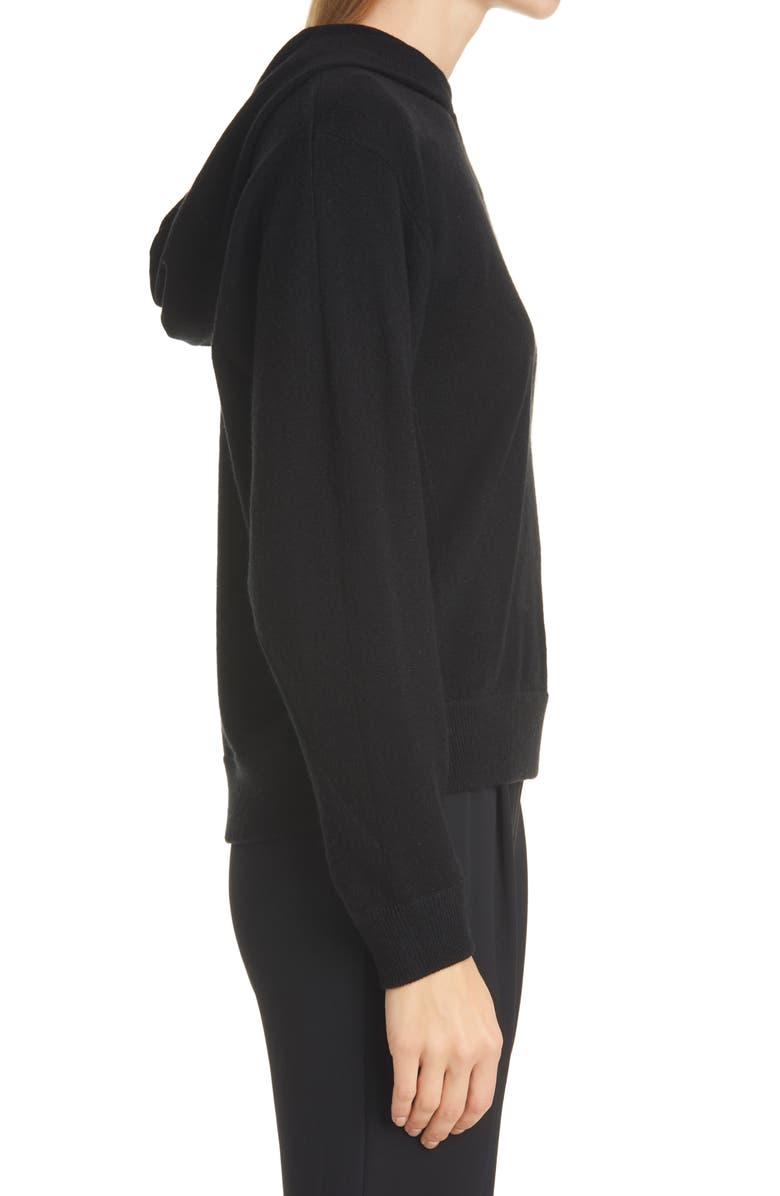 Vince Overlap Wool & Cashmere Hooded Sweater, Alternate, color,