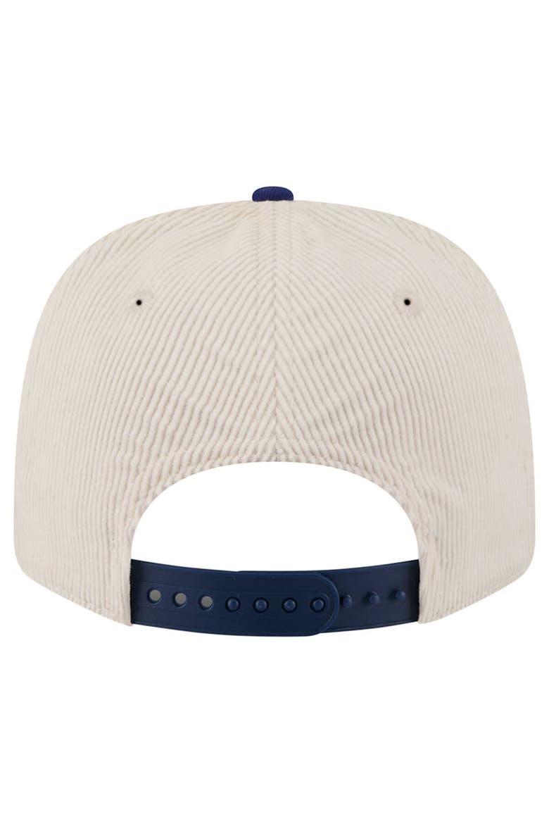 Men's New Era Cream/Navy Arizona Wildcats Loyal Corduroy 9SEVENTY Adjustable Hat, Alternate, color, Cream