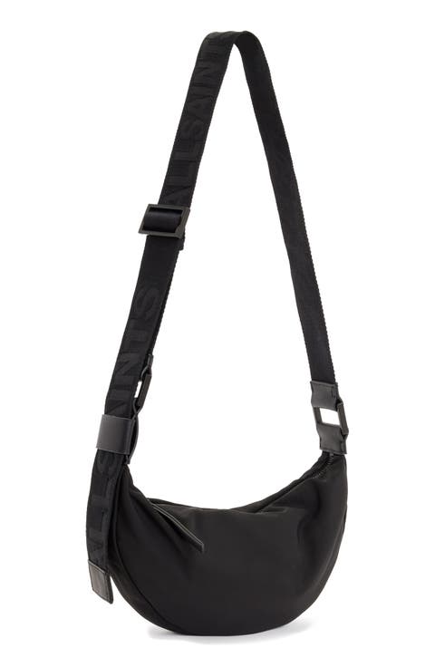 Half Moon Nylon Crossbody Bag