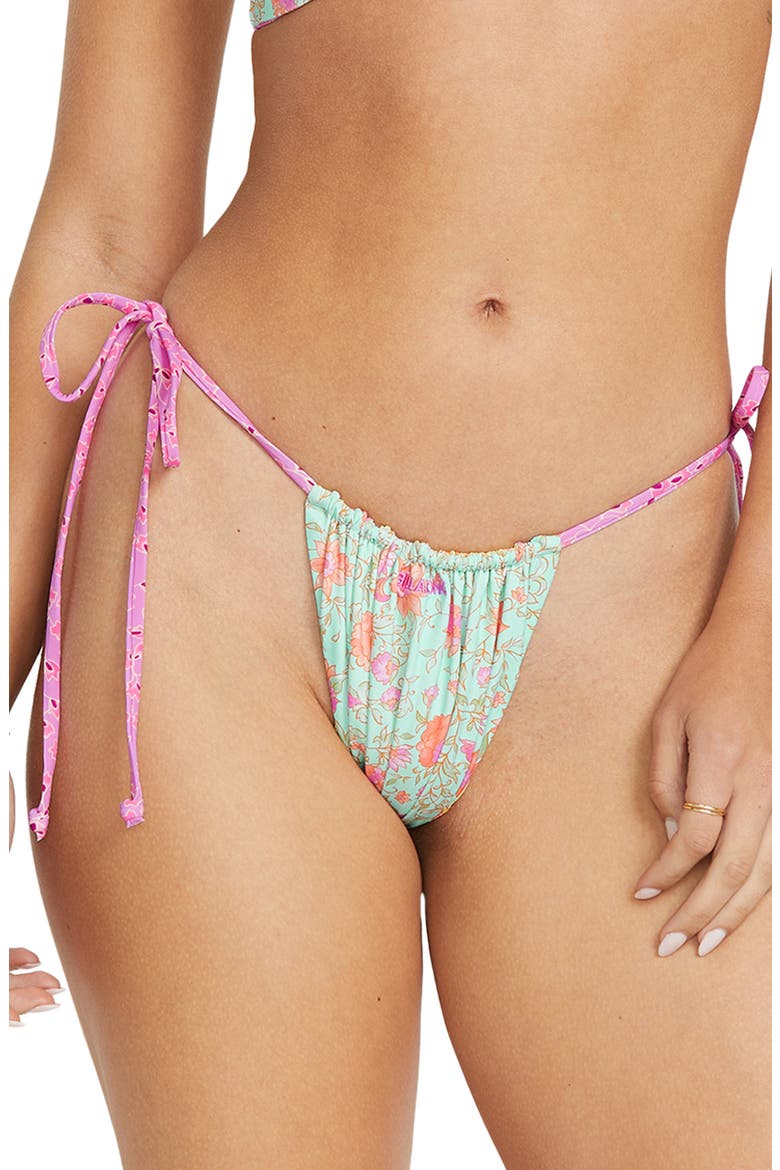 Folk Story Bells Reversible Bikini Bottoms, Main, color, GREEN MULTI