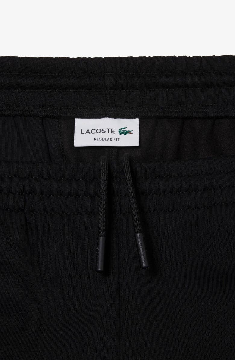 Lacoste Regular Fit Cotton Blend Sweat Shorts, Alternate, color, Black
