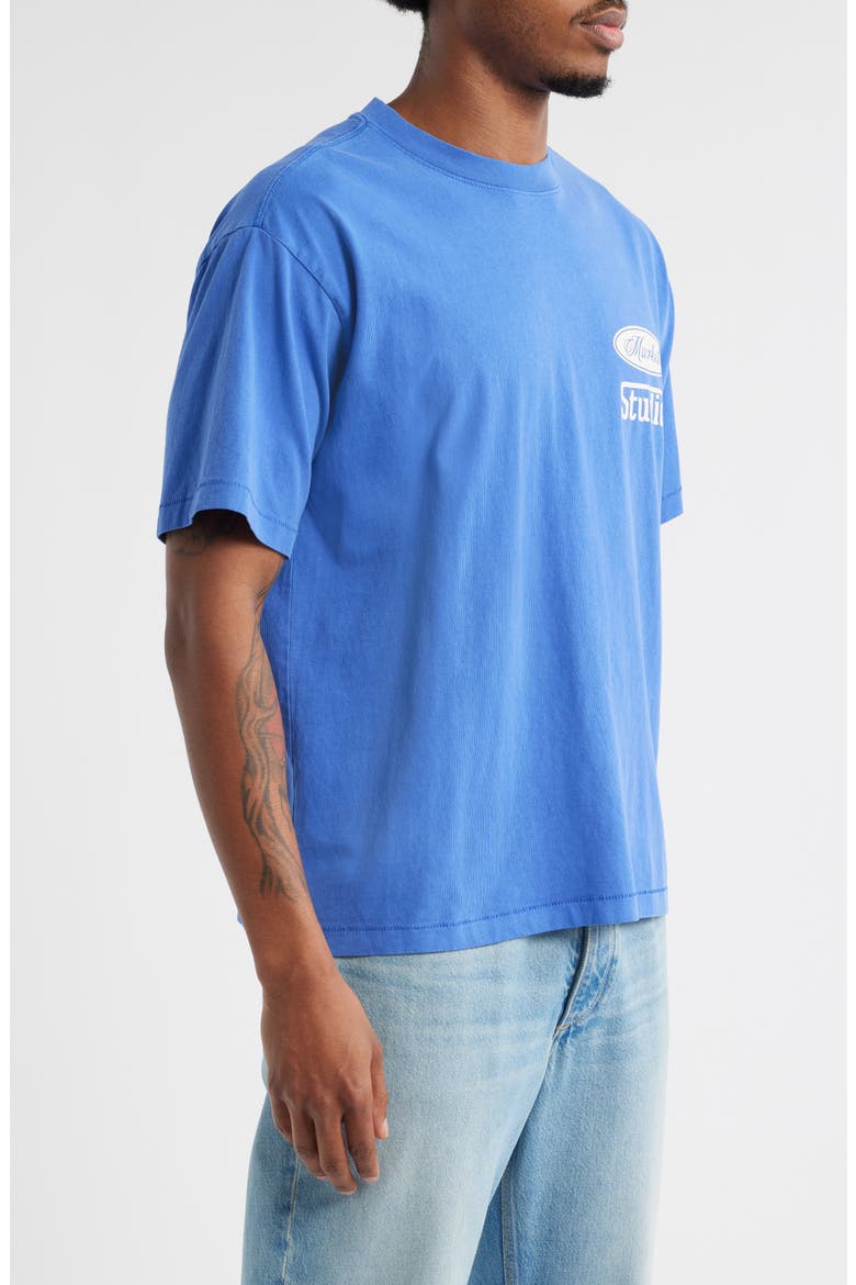 Stallion Cotton Graphic T-Shirt, Alternate, color, DAZZLING BLUE