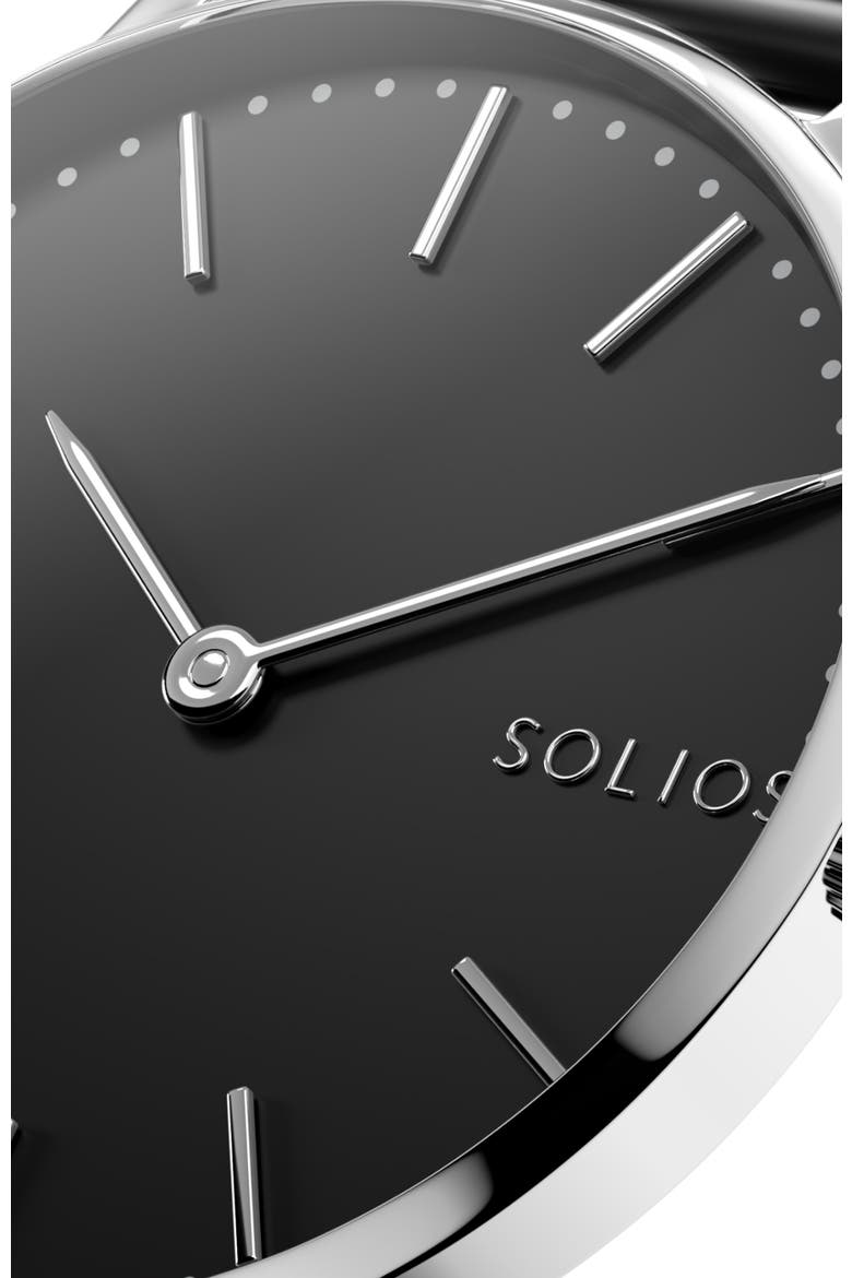 The Solar Classic | Black Dial - Silver Case, Alternate, color, Black Mesh Metal