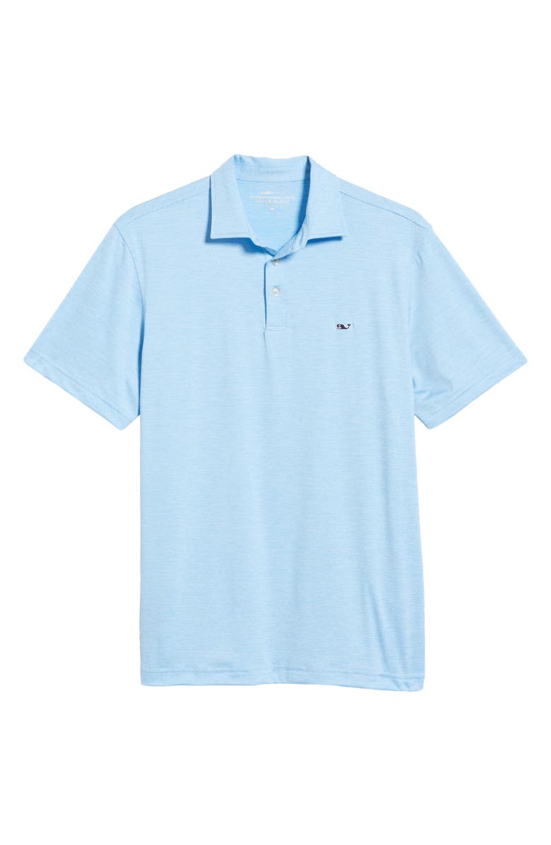 vineyard vines St. Jean Stripe Sankaty Performance Polo, Alternate, color, Ocean Breeze Tejeda