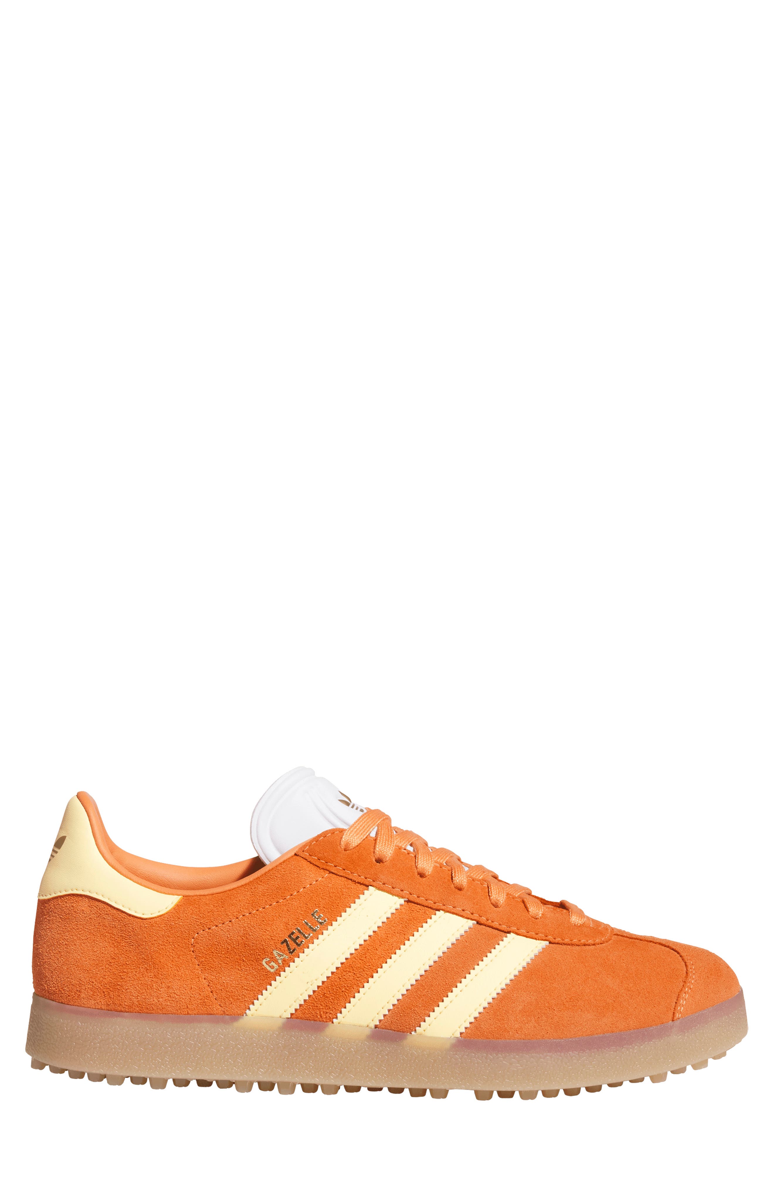 adidas Gazelle Golf Shoe, Alternate, color, Orange/ White