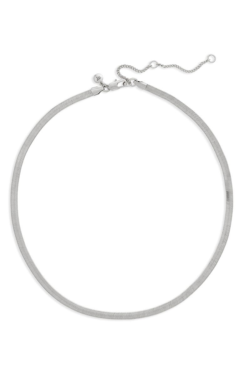 Madewell Herringbone Chain Necklace, Main, color,