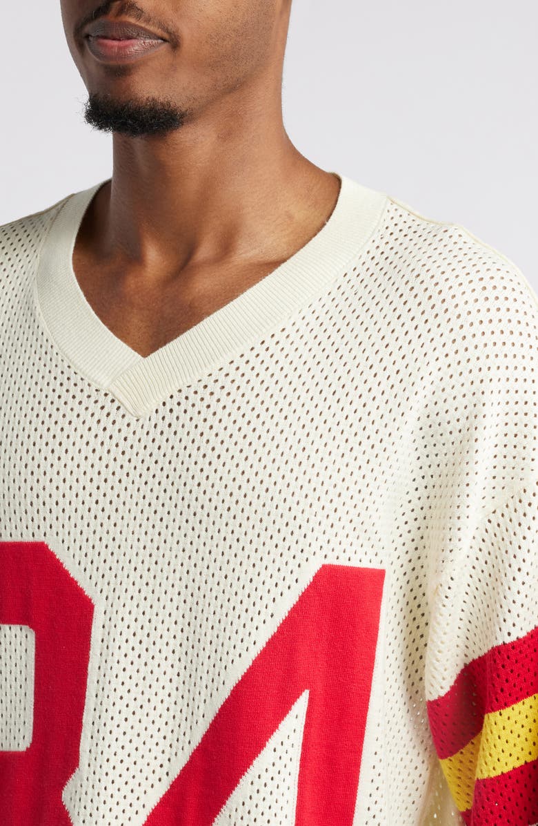 DIET STARTS MONDAY '84 Mesh Appliqué Cotton Graphic Jersey, Alternate, color, 