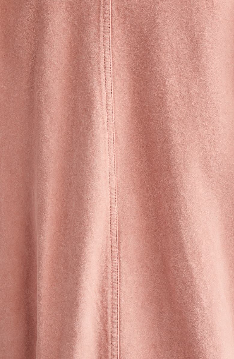 Marni Soft Suede Overshirt, Alternate, color, Chalk Mauve