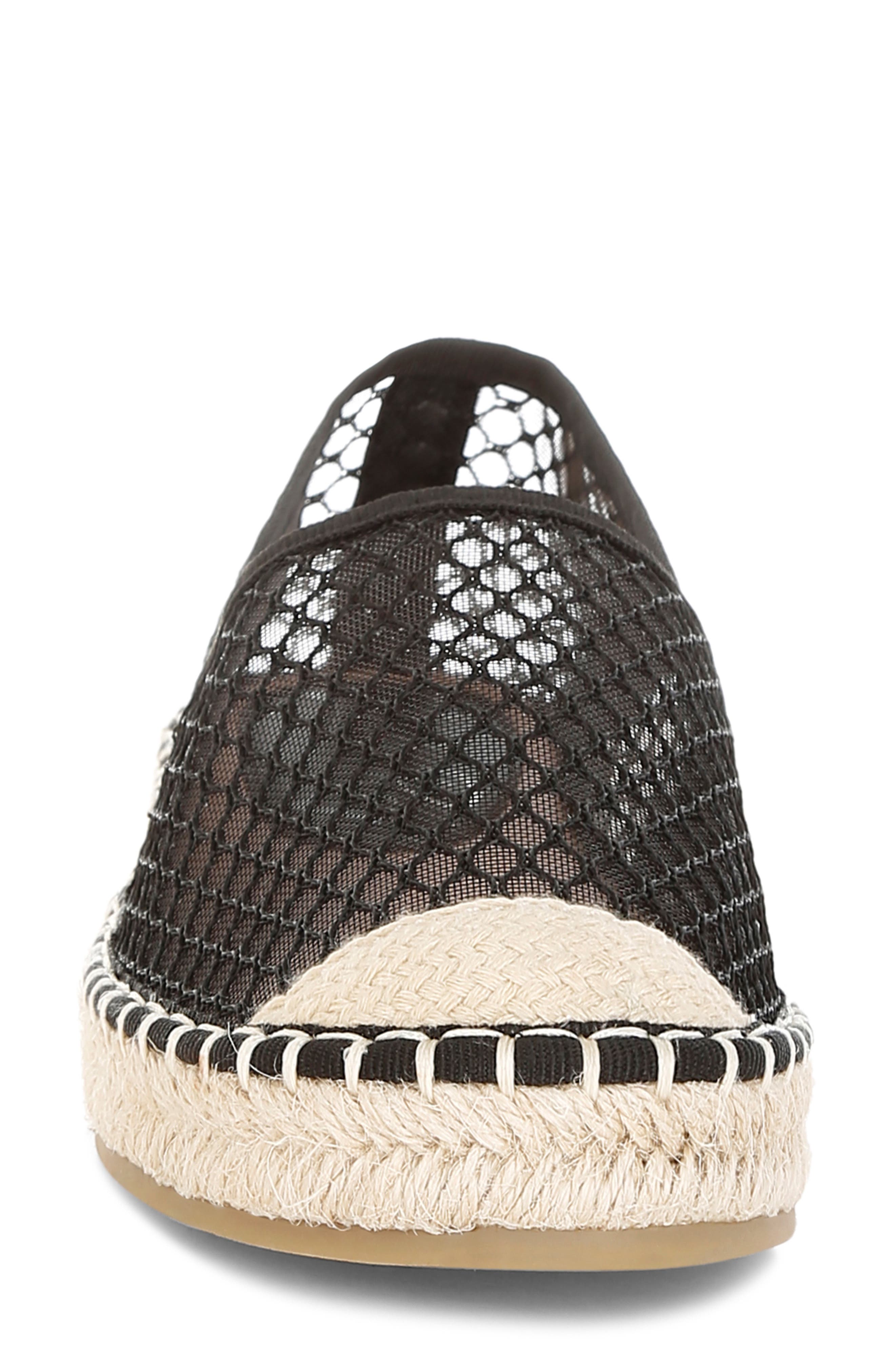 LONDON RAG Manara Mesh Espadrille Flat, Alternate, color, Black