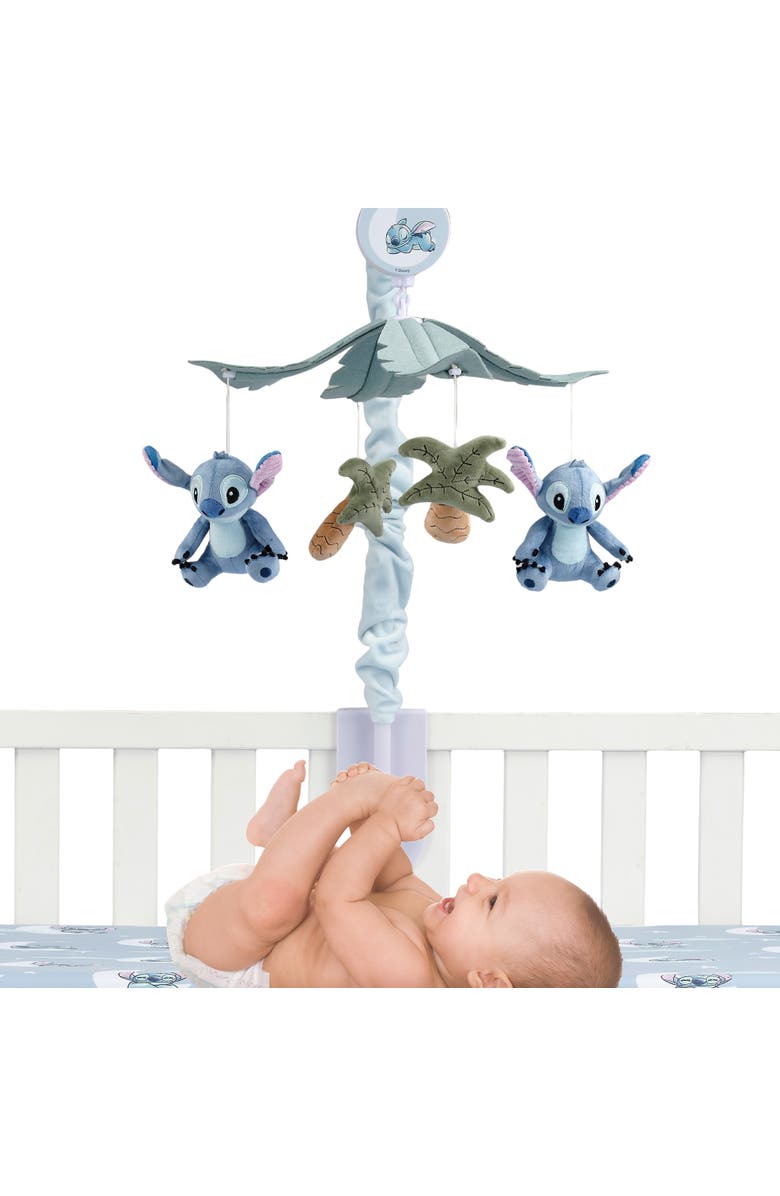 Bedtime Originals Disney Stitch Musical Baby Crib Mobile Soother Toy, Alternate, color, Blue
