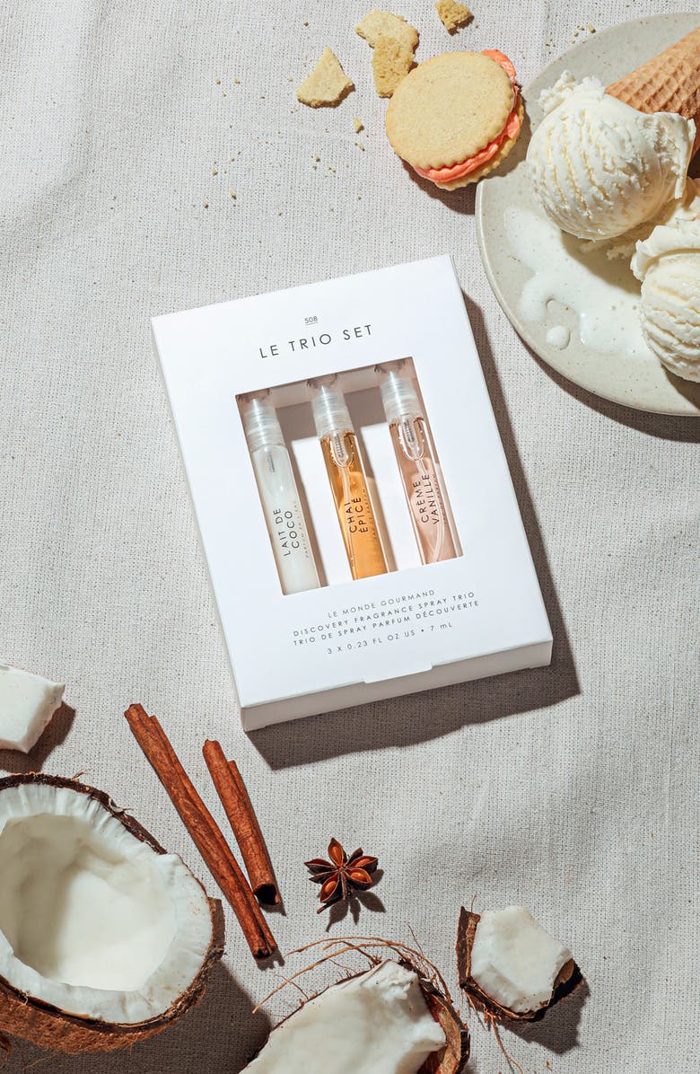 LE MONDE GOURMAND Discovery Fragrance Spray Trio, Alternate, color,