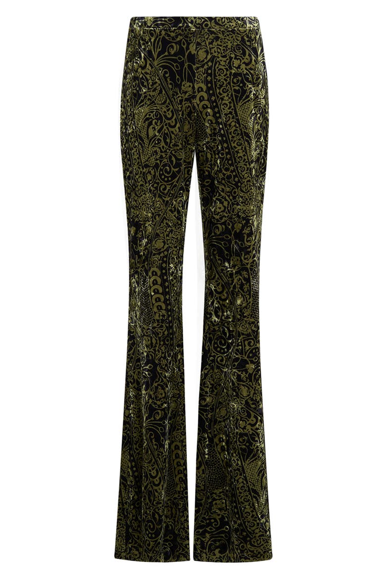 Ruthette Paisley Velvet Pants, Alternate, color, LACED UP