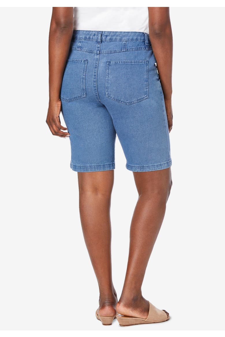 Classic Cotton Denim Shorts, Alternate, color, INDIGO