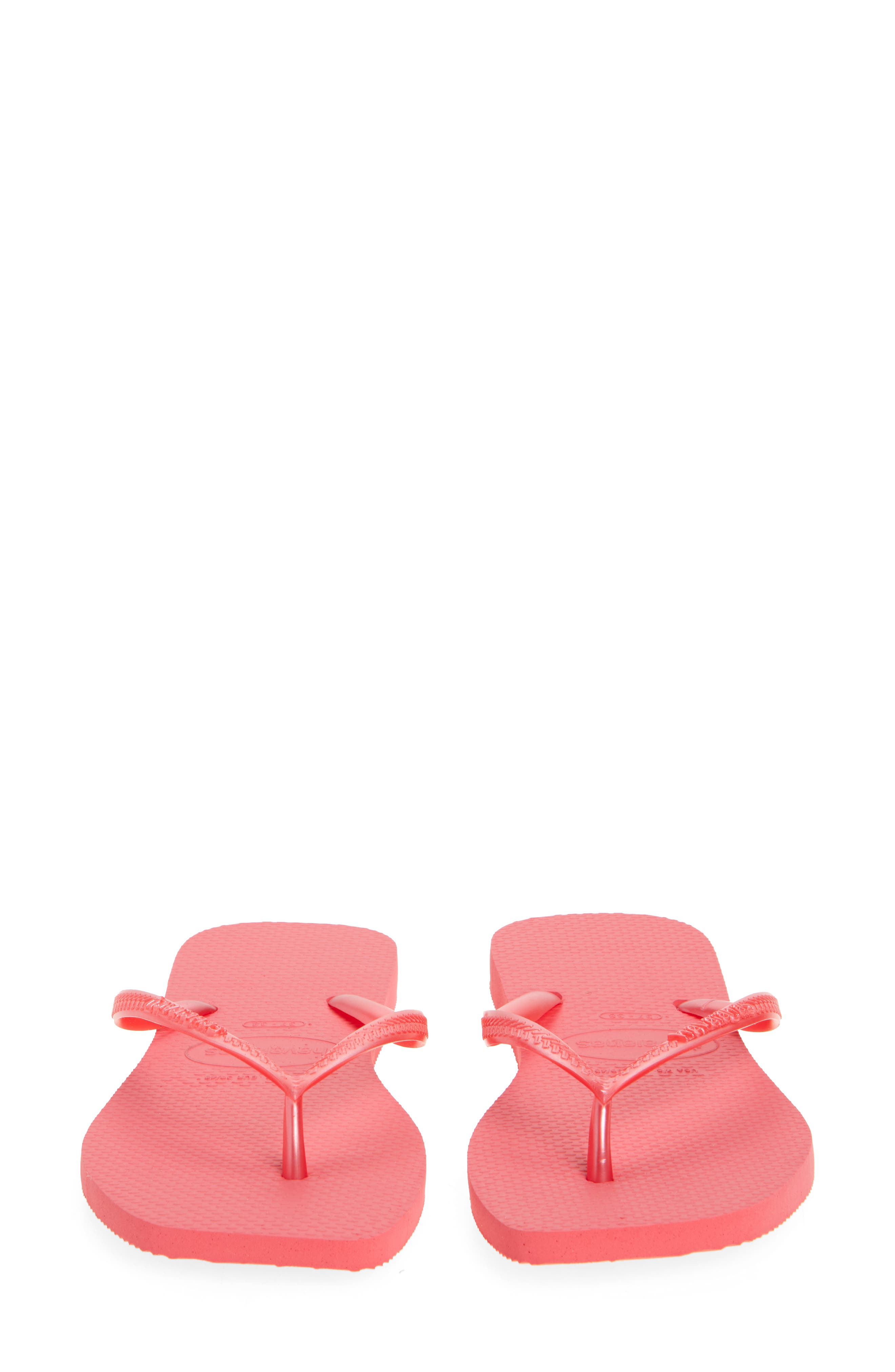 Havaianas Slim Square Flip Flop, Alternate, color, Tropical Coral