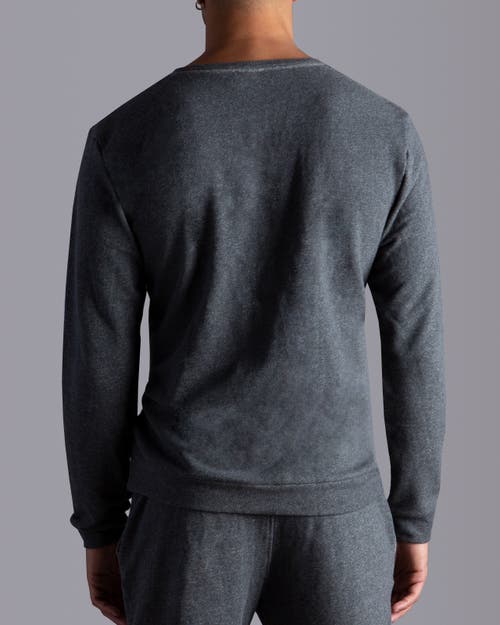 Watson's Absolute Stretch French Terry Lounge Henley Crew In Gray