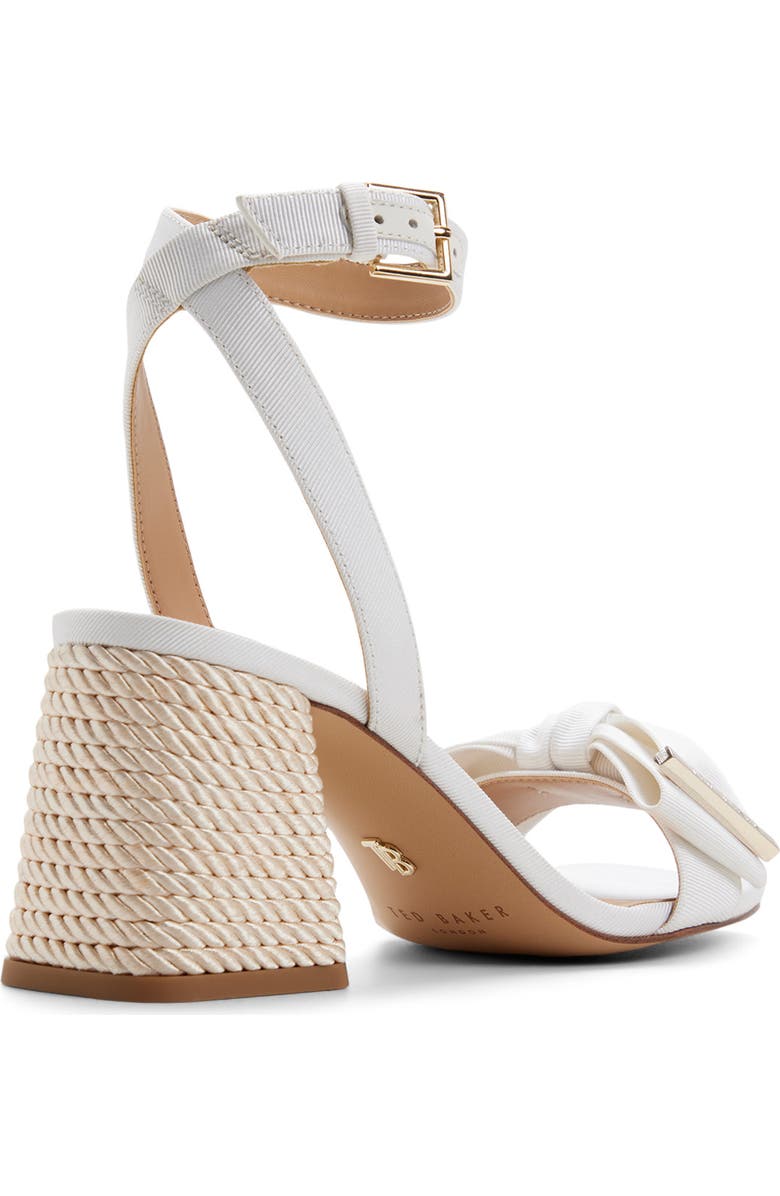 Ted Baker London Giana Block Heel Sandal, Alternate, color, White
