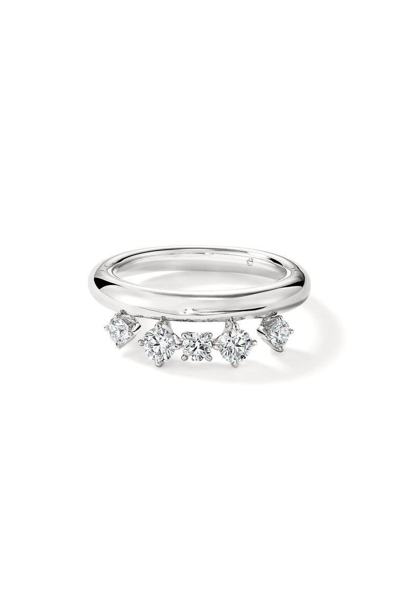 HEARTS ON FIRE Barre Floating Diamond Ring, Alternate, color, White Gold