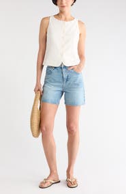 NORDSTROM RACK Textured Button Front Vest