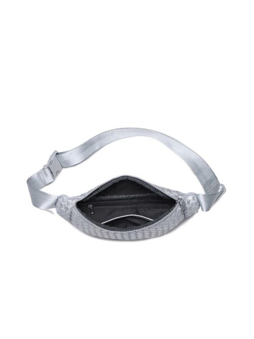Sol And Selene Aim High Belt Bag In Silver