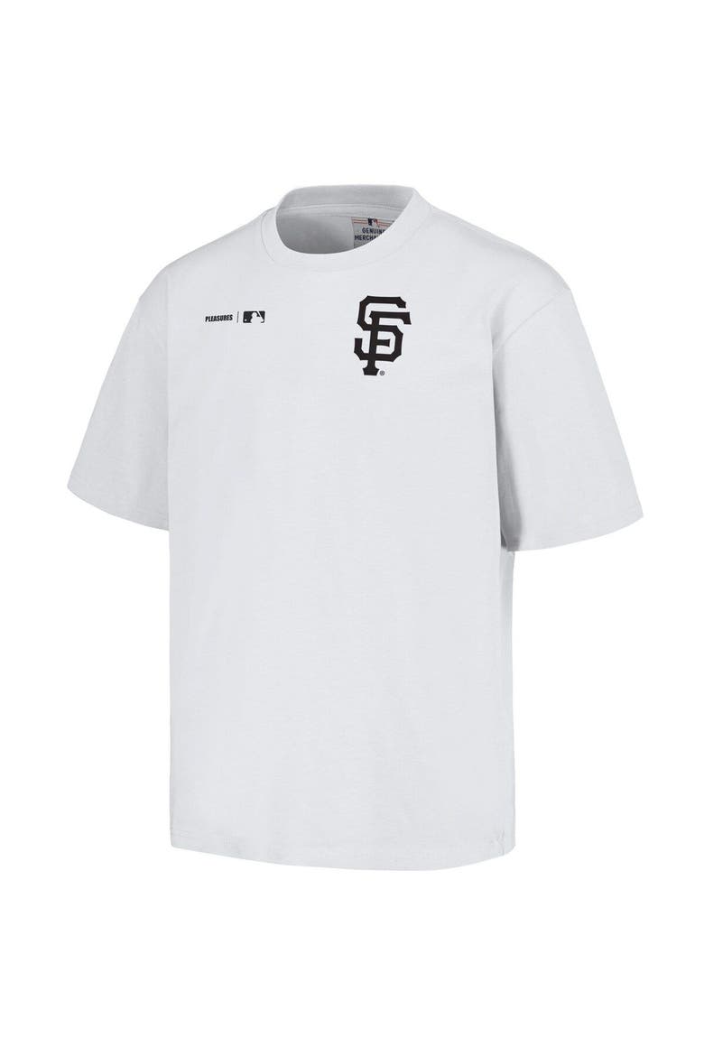 Men's PLEASURES  White San Francisco Giants Precision T-Shirt, Alternate, color, White