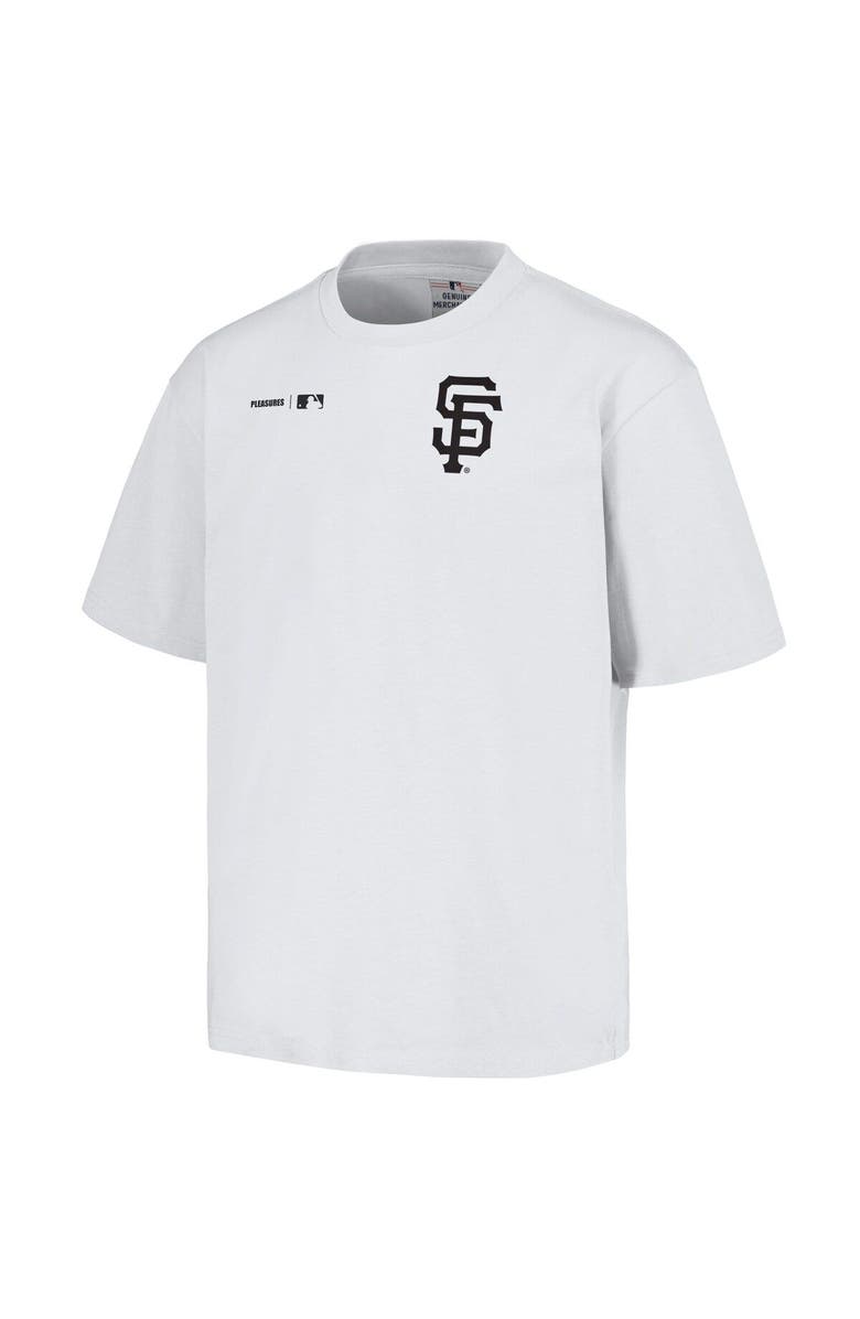 PLEASURES Men's PLEASURES White San Francisco Giants Precision T-Shirt, Alternate, color, White