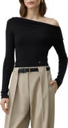 Lilysilk LILYSILK Elegant Off-Shoulder Silk-Cashmere Top