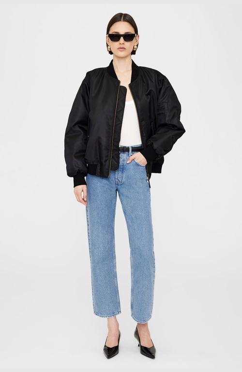 Anine Bing Leon Bomber In Black