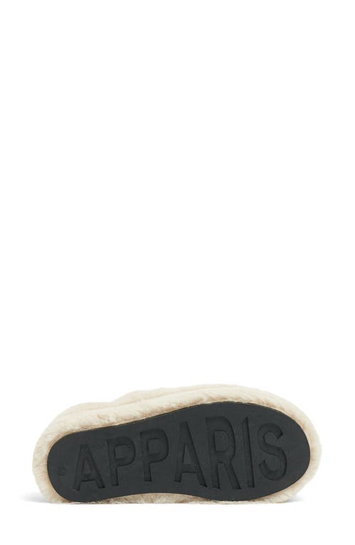 Apparis Misha Faux Fur Slipper In Animal Print