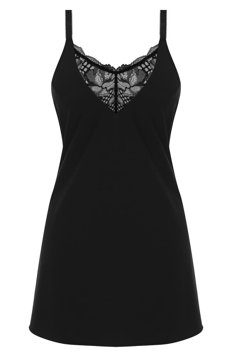 Fantasie Reflect Chemise, Alternate, color, Black