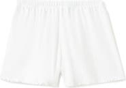 MANGO Cotton Pointelle Pajama Shorts