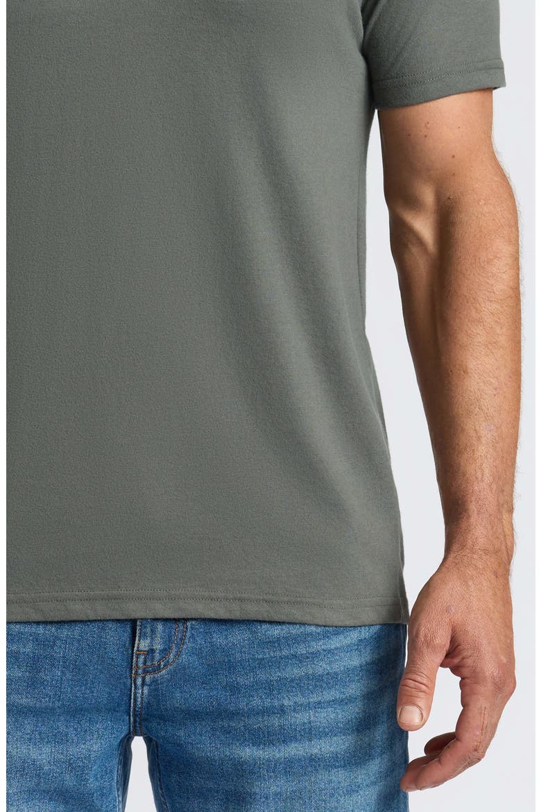 Short Sleeve V-Neck T-Shirt, Alternate, color, CARBON