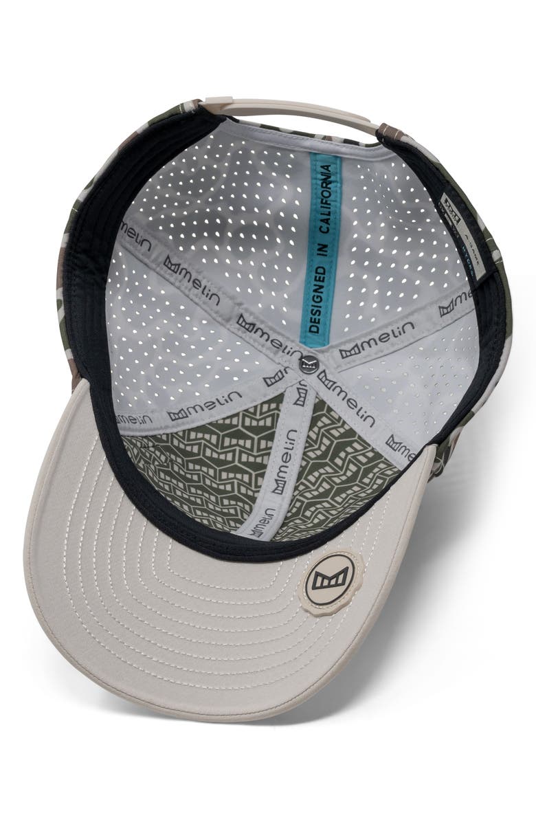 Melin A-Game Icon Hydro Camo Performance Snapback Hat, Alternate, color, Duck Camo