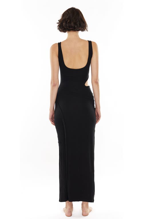 Mother Of All Papper Cut Out Maxi Dress In Black