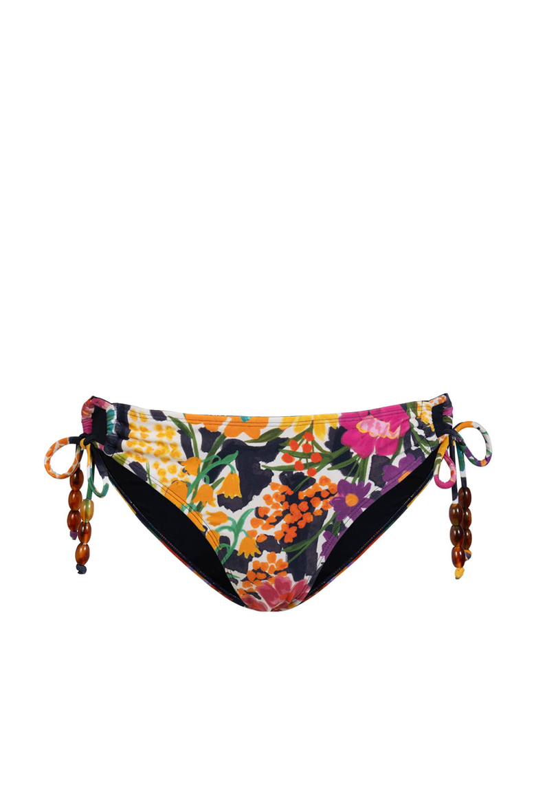 Taryn Beaded Side-Tie Lowrise Hipster Bikini Bottom, Main, color, Gardenia