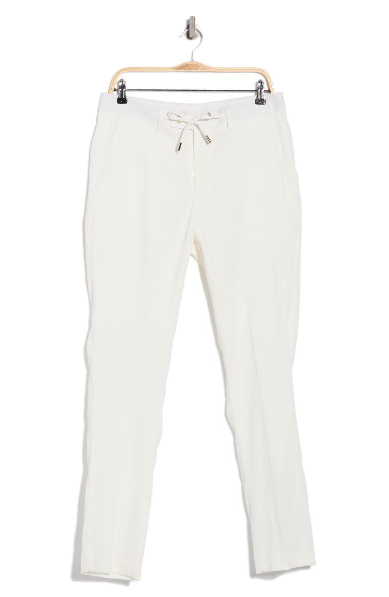 T.R. PREMIUM Slim Fit Trousers, Alternate, color, White