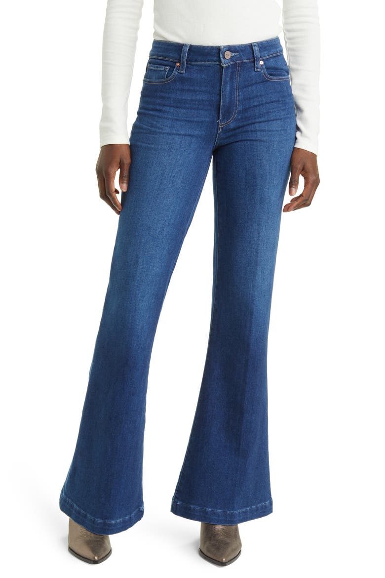 Genevieve High Waist Flare Jeans, Main, color, TIMELESS