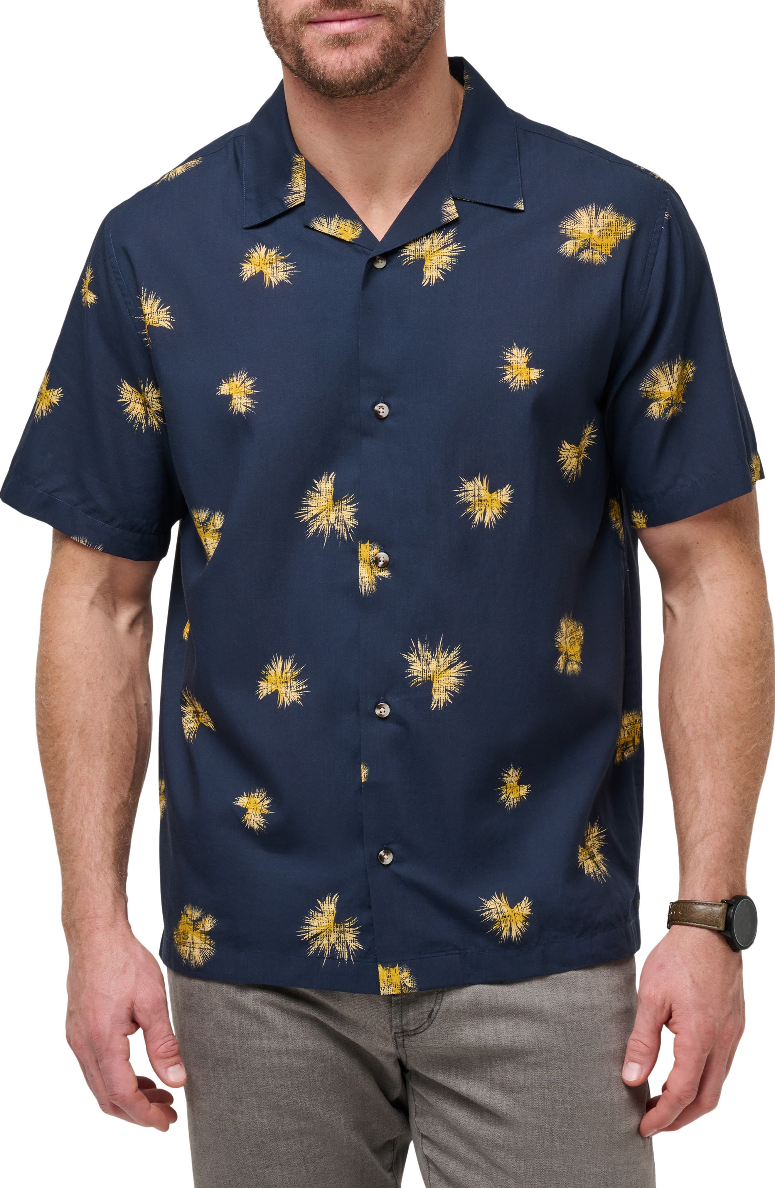 TravisMathew Casino Holiday Camp Shirt