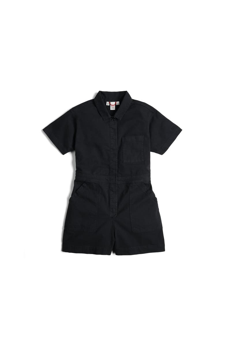Topo Designs Women's Dirt Romper, Main, color, Black