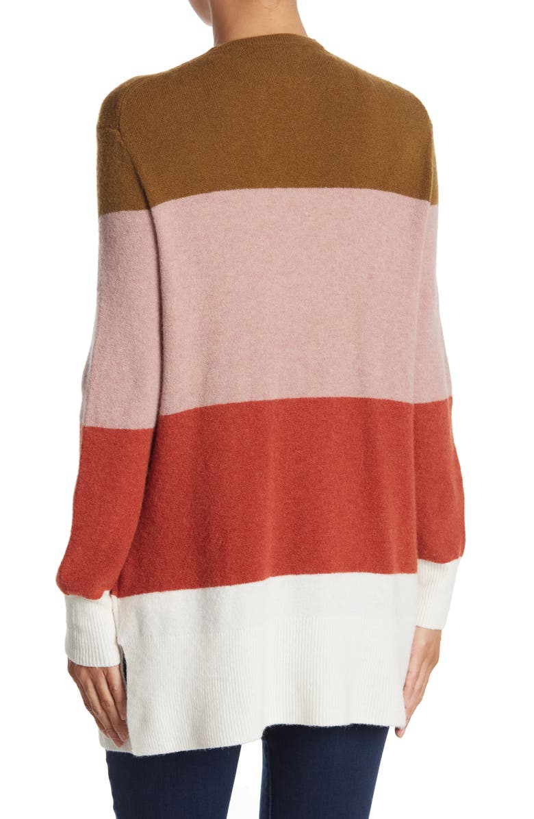 Madewell Stripe Print Cozy Short Walker Cardigan, Alternate, color, 