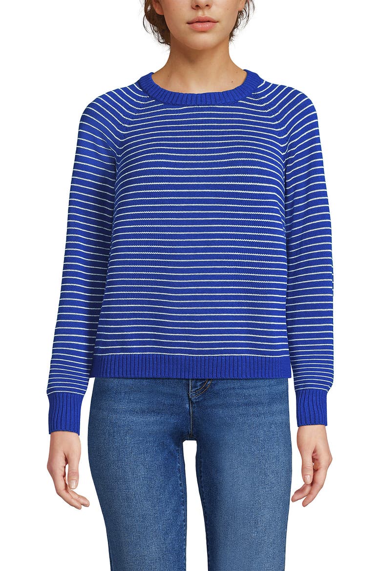 Drifter Jacquard Raglan Crew Neck Sweater, Alternate, color, Puffins/Blue