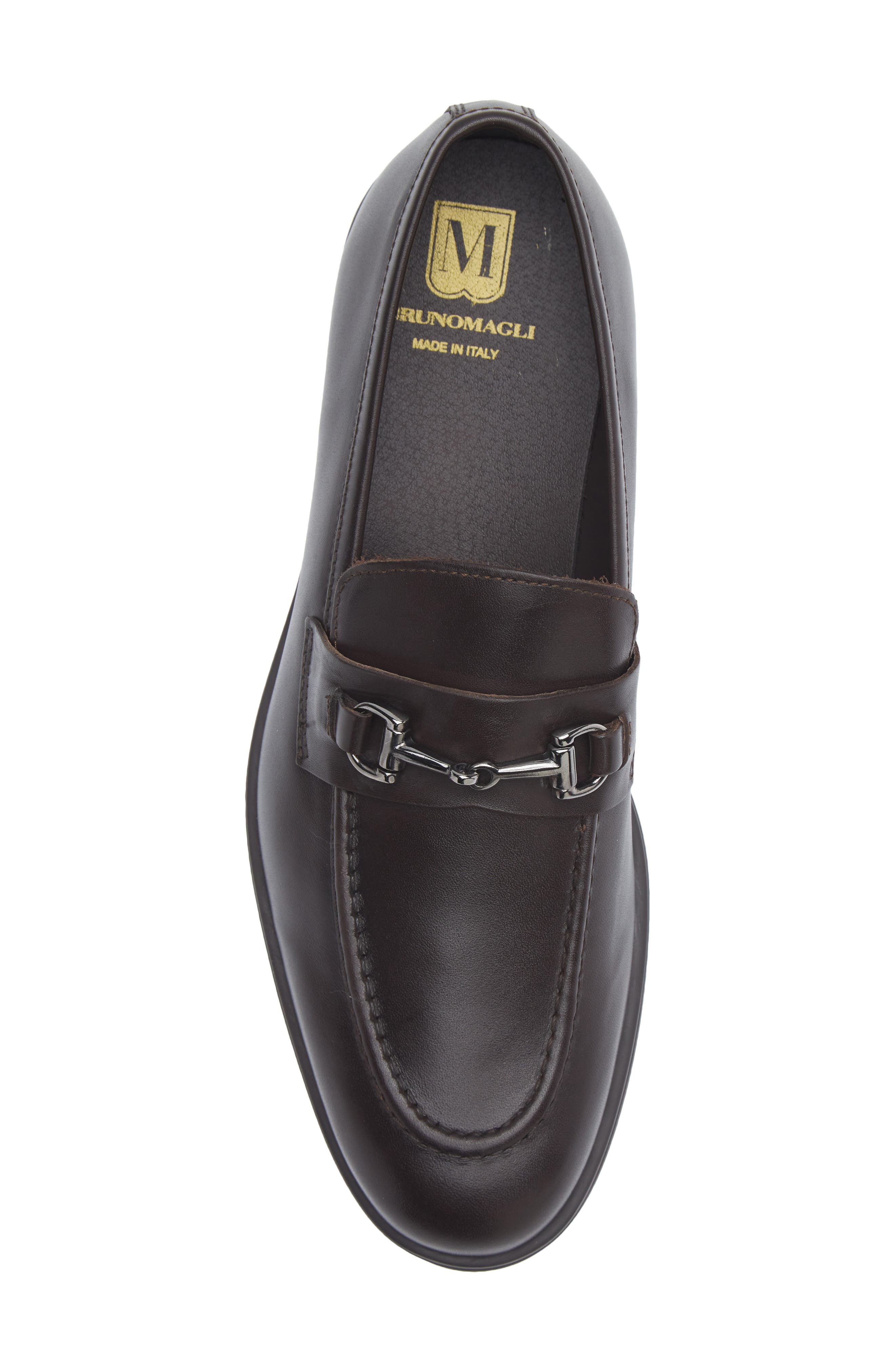 Renato Leather Bit Loafer, Alternate, color, DARK BROWN LEATHER