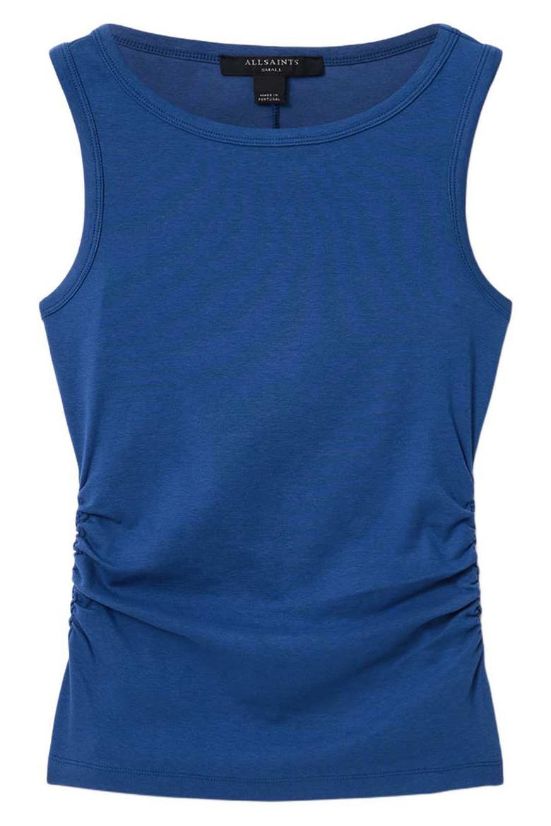 Katarina Side Ruched Top, Alternate, color, JOANNE BLUE