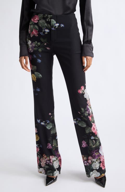 Floral Teeny Bootcut Pants