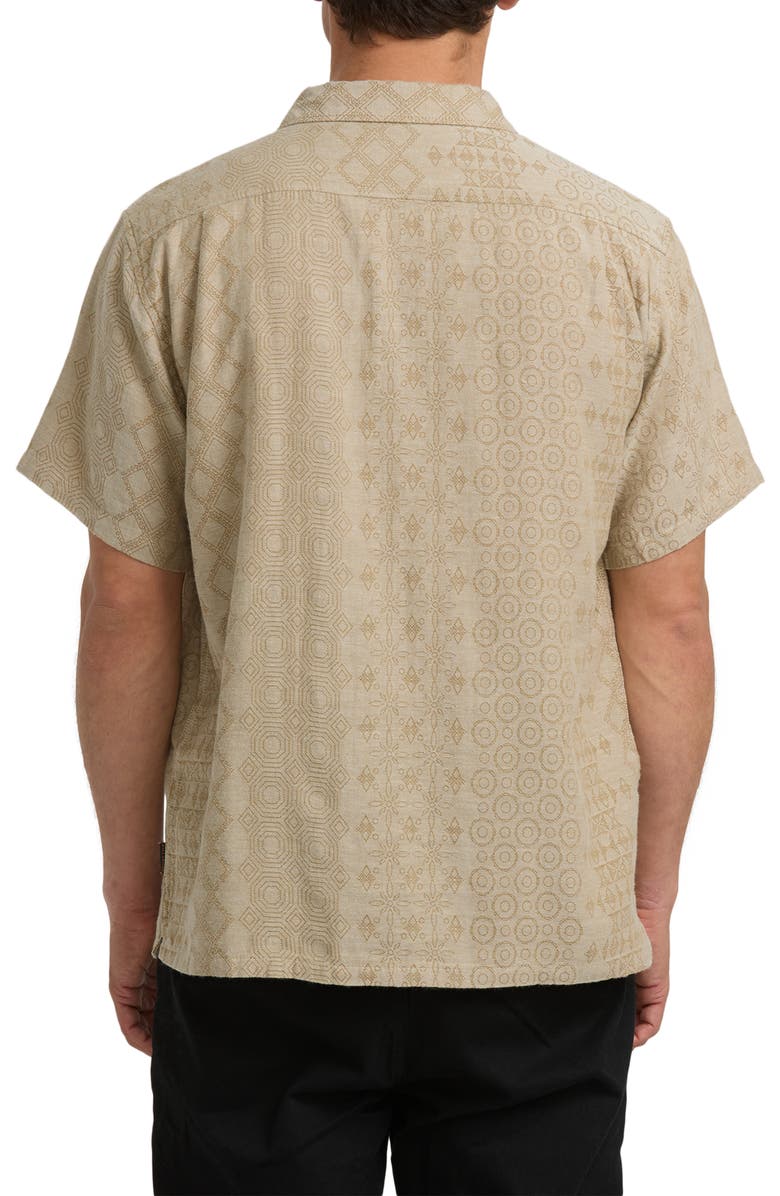 Billabong Needle Garage Jacquard Short Sleeve Button-Up Shirt, Alternate, color, Bolton